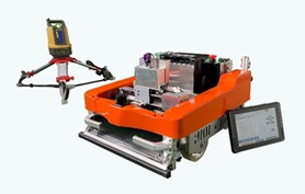 墨出し作業を自動化する墨出しロボットシステムの「SumiROBO」